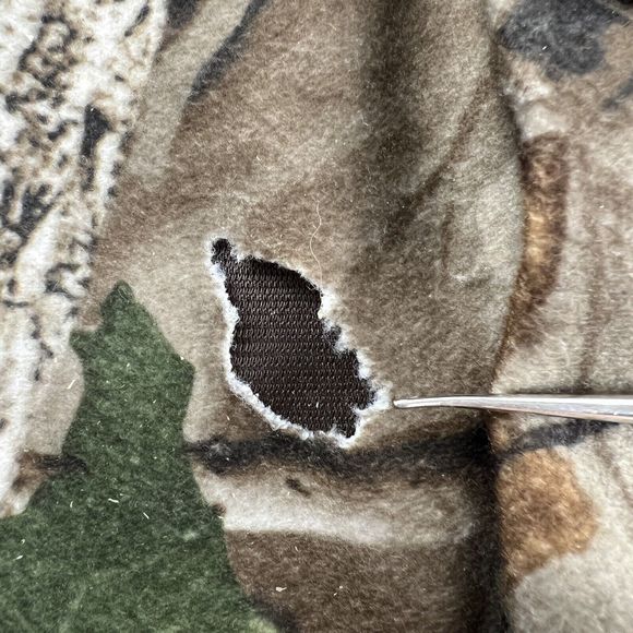 Walls Real tree Hardwoods Heavy Canvas Fleece Lined Hunting Coat Sz L Tall  Rips - Picture 11 of 16